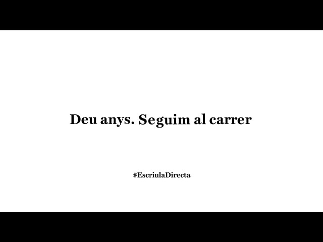 Vídeo de la campanya de comunicació del procés de cooperativització de la Directa.Fes-te Sòcia. #EscriulaDirecta