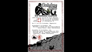 <div>Xerrada a càrrec de l*s historiador*s Sonia Turon i Marc Santasusana en el marc de l'exposició 'Octubre1934, els somnis marcits'. Alguns problemes tècnics han fet que la primera part de la xerrada tingui una mica de soroll i que hi hagi alguns petits talls en mig de la xerrada. </div><div><br></div><div>L?octubre de 1934, en ple bienni negre, el nou govern radical de Lerroux incorporava 3 ministres de la CEDA, un partit de dretes filofeixista. Aquest va ser un nou desengany per aquells que havien tingut esperances en que la República portaria grans canvis socials.</div><div><br></div><div>Com a resposta a aquest fet s?organitzà una Vaga RevolucionàriXerrada a càrrec de l*s historiador*s Sonia Turon i Marc Santasusana</div><div>a que, especialment, va tindre un gran impacte a Astúries. En paral·lel, a Catalunya, s?acabaria proclamant l?Estat Català. Un intent revolucionari que va acabar fracassant i va ser duríssimament reprimit, però que resulta fonamental per entendre fets posteriors, com la guerra.</div><div><br></div><div>En motiu del 90è aniversari dels fets, la Universitat Lliure a Sants i Memòria en Moviment volem recuperar la seva memòria històrica i contextualitzar el moment.</div><div><br></div><div>1934-2024 En record,90 anys després?</div><div>De l?1 al 25 d?octubre</div><div>La Lleialtat Santsenca</div><div>c/ Olzinelles 31</div><div><br></div><div>De l?1 al 25 d?octubre: Exposició</div><div><br></div><div>Divendres 4 d?octubre, 19h</div><div>Xerrada a càrrec de l*s historiador*s Sonia Turon i Marc Santasusana</div><div><br></div><div>Dissabte 19 d?octubre, 11h</div><div>Ruta pel Sants de l?octubre de 1934</div><div>Sortida des de l?Espanya Industrial (Gratuïta i sense inscripció)</div><br/>